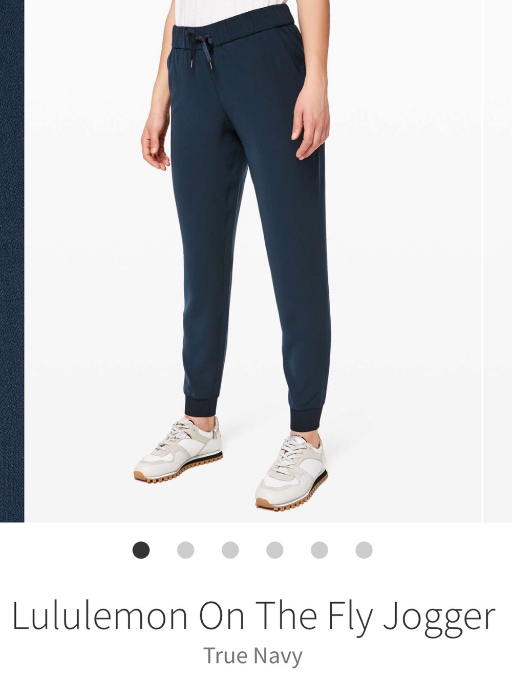 Lululemon Athletica On The Fly Jogger Woven - True Navy - size 8